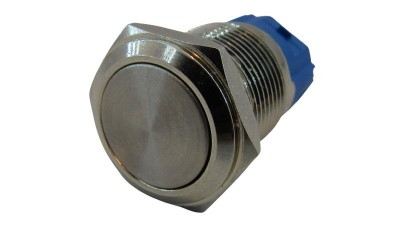 Кнопка антивандальна 16мм без фіксації 220VAC (17221)