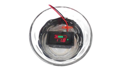 Індикатор заряду акумулятора 12V водонепроникний (17228)