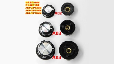 Бакелітова ручка потенціометра WTH118 RV24 MF-A02 6мм 23*13мм (17234)