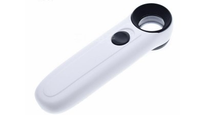 Лупа ручна з підсвіткою MG6B-1 2 LED 40*21мм (17240)