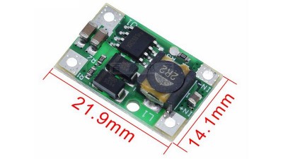Модуль підвищення напруги від літієвого акумулятора DC 5V 3A (17246)