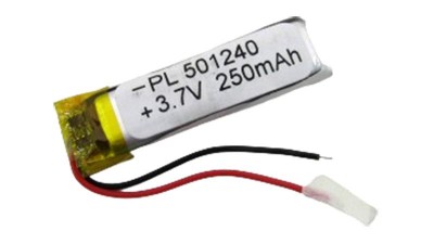 Акумулятор літій-полімерний LiPo 3.7V 501240 40*12*5мм 250mAh (17248)