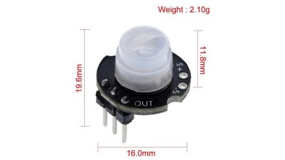 Датчик руху SR602 піроелектричний інфрачервоний сенсорний Arduino (17251)