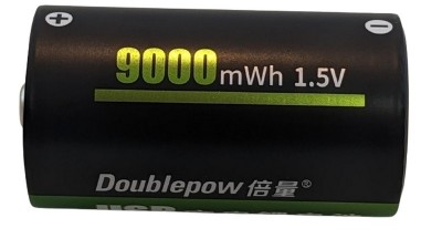 Акумулятор R20 Doublepow заряд від micro usb Li-Ion 1.5V 9000mAh (17292)