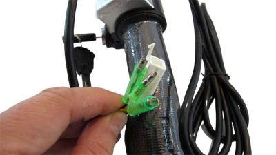 Права ручка газу з дисплеєм і замком запалювання для електровелосипеда 36V (17296)