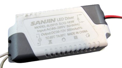 Драйвер для світлодіодів LED 12-18W DC 36-72V 300mA (17299)