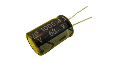 Конденсатор електролітичний 63V 1000uF 16*25мм для M365 Ninebot (17413)