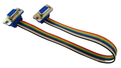 Кабель подовжувач DB9 RS232 COM-порт мама-мама 25см (17439)