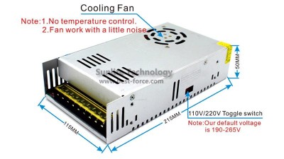 Блок живлення в металевому корпусі 3V 60A S-180-3 (17454)