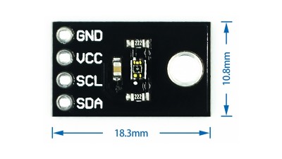 Плата модуля датчика освітленості VEML6075 UVA UVB I2C 1.7-3.6V (17463)