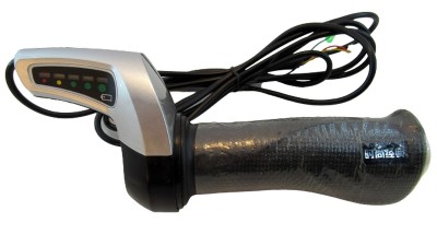 Ручка газу пара для електровелосипеда з індикатором заряду під 24V (17481)