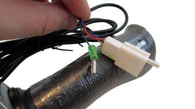 Ручка газу пара для електровелосипеда з індикатором заряду під 24V (17481)