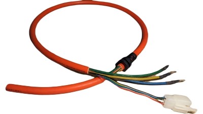 Кабель двигуна електровелосипеда 1200W 3*4 + 5*0.3мм 1м (17492)