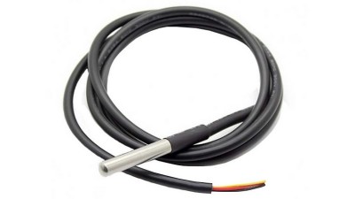 Адресний цифровий датчик температури DS18b20 в гільзі кабель 2м (17517)