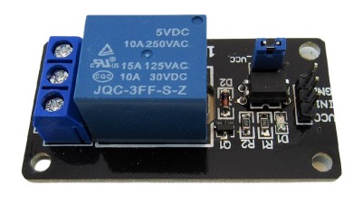 Релейний модуль з ізоляцією оптопари JQC-3FF-S-Z 5V 10A KY-019 для Arduino (17519)