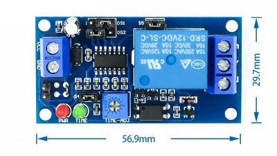 Реле затримки 12V з потенціометром (17528)