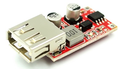 Понижуючий перетворювач DC 9-24V до 5V DC-DC 3A USB (17530)