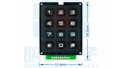 Матрична клавіатура MCU 4*3 12-клавішний модуль клавіатури (17532)