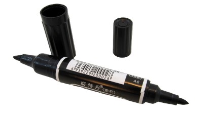 Великий перманентний маркер двосторонній два розміри пера (17536)