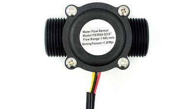 Датчик витрати рідини FS300A DN20 G3/4 1-60 л/хв (17544)