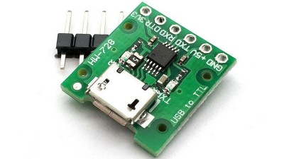 Конвертер USB-TTL CH340E 3.3V 5V USB UART RS232 TTL (17545)