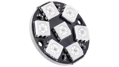 Світлодіодна вбудована повноколірна підсвітка 7 світлодіодів WS2812 5050 RGB (17553)