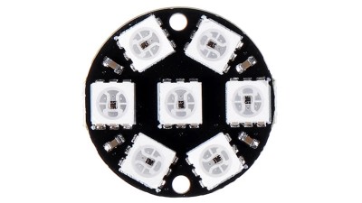 Світлодіодна вбудована повноколірна підсвітка 7 світлодіодів WS2812 5050 RGB (17553)