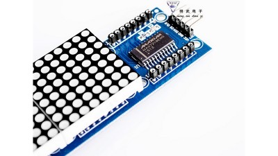 Модуль на чотири матриці 1088AS з драйверами MAX7219 (17556)