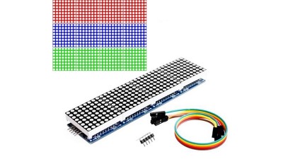 Модуль на чотири матриці 1088AS з драйверами MAX7219 (17556)