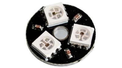 Світлодіодна вбудована повноколірна підсвітка 3 світлодіоди WS2812 5050 RGB (17557)