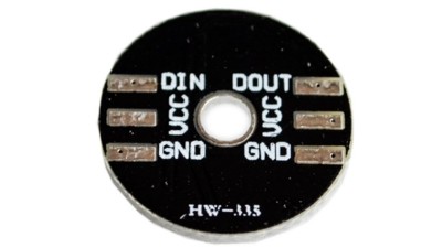 Світлодіодна вбудована повноколірна підсвітка 3 світлодіоди WS2812 5050 RGB (17557)