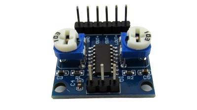Плата цифрового підсилювача з потенціометром гучності 5Wx2 стерео PAM8406 (17558)