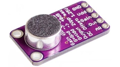 Модуль електретного мікрофона MAX9814 для Arduino (17561)