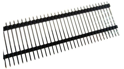 Штекер вилка штирьового з'єднання подовжений 30мм крок 2.54мм (17566)