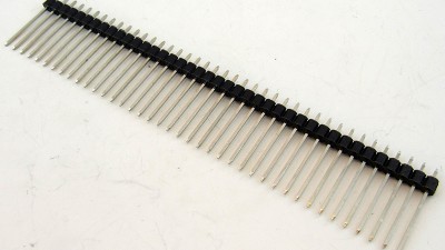 Штекер вилка штирьового з'єднання подовжений 20мм крок 2.54мм (17567)