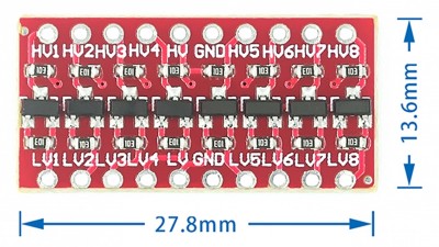 Двохнаправлений перетворювач рівня напруги 8-бітний високошвидкісний (17572)