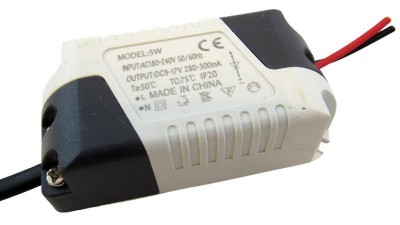 Драйвер світлодіодів 5W DC9-17V 300mA (17578)