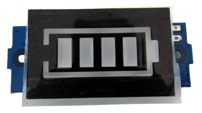 Індикатор акумулятора 12V Li-Ion 3S 11.1-12.6V синій (17583)