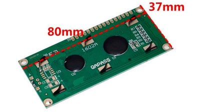 Дисплей 1602 5V синій екран з інтерфейсною шиною IIC I2C (17647)