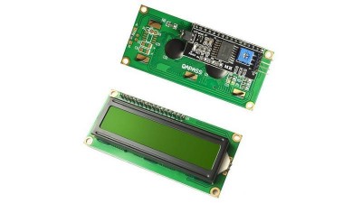 Дисплей 1602 5V зелений екран з інтерфейсною шиною IIC I2C (17648)