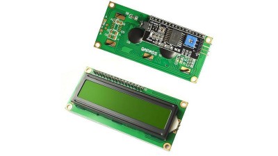 Дисплей 1602 5V зелений екран з інтерфейсною шиною IIC I2C (17648)