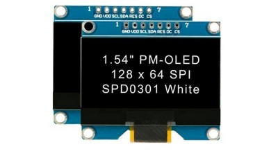 РК-дисплей OLED білий 1.54 дюймовий дисплей 128*64 (17651)
