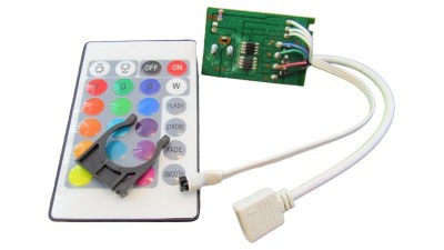 Контролер RGB 12V інфрачервоний 24 кнопки модуль 3528 5050 пульт ДУ IR44 (17652)