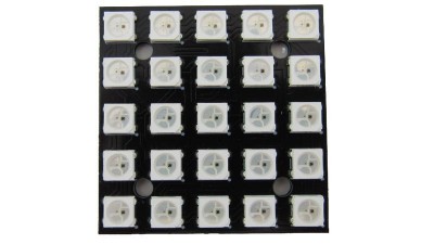 Світлодіодний модуль RGB WS2812 5050 квадрат 25 діодів (17662)