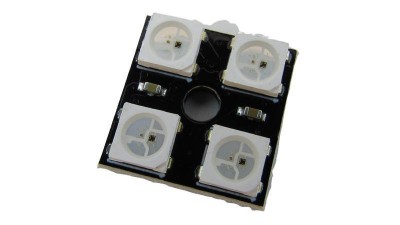 Світлодіодний модуль RGB WS2812 5050 квадрат 4 діоди (17663)
