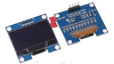 РК-дисплей OLED білий 0.96 дюймовий дисплей 128*64 (17671)