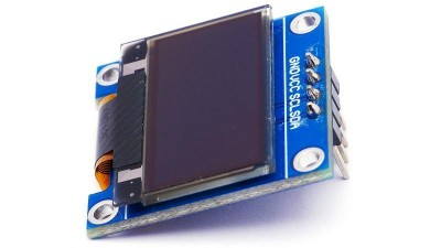 РК-дисплей OLED білий 0.96 дюймовий дисплей 128*64 (17671)