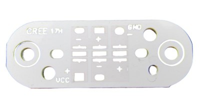 Радіатор алюмінієвий підкладка CREE XPE XTE CREE3535 3W 45*17мм (17683)