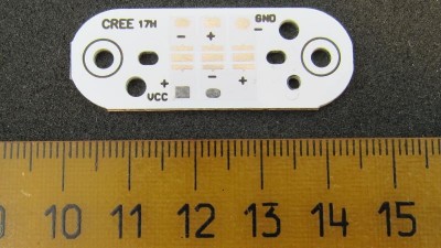 Радіатор алюмінієвий підкладка CREE XPE XTE CREE3535 3W 45*17мм (17683)