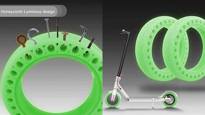 Суцільна люмінесцентна перфорована антипрокольна шина Xiaomi M365 M365PRO (17806)